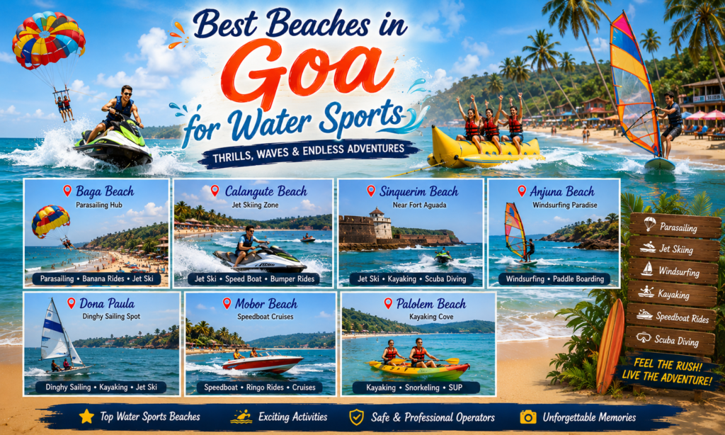 best beaches in goa for water sports